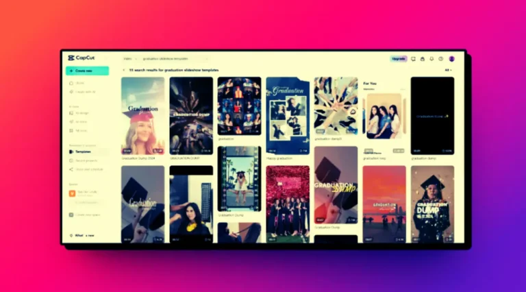 Photo Slideshow Templates in CapCut Pro