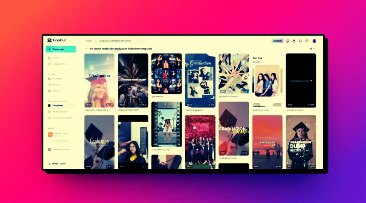 Photo Slideshow Templates in CapCut Pro