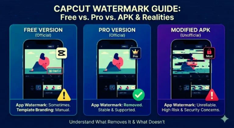 CapCut Free vs Pro: Watermark and Branding Differences